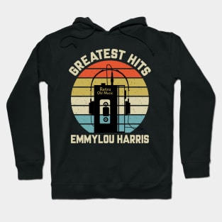 Greatest Hits Emmylou Retro Walkman Harris Vintage Art Hoodie